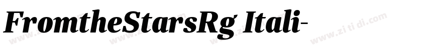 FromtheStarsRg Itali字体转换
